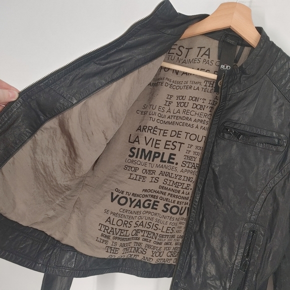 Rudsak Leather Moto Jacket - Picture 9 of 12